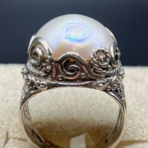 New Sarda mabe pearl ring